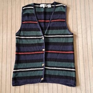 Highgate Ltd Vintage Retro Sweater Vest Knit V Neck